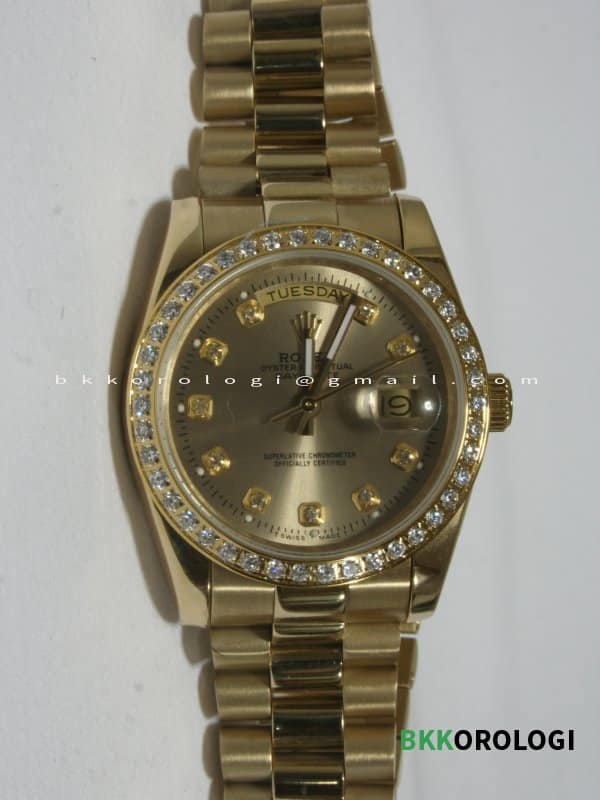 Rolex Day Date Oro Ghiera Diamanti 118348