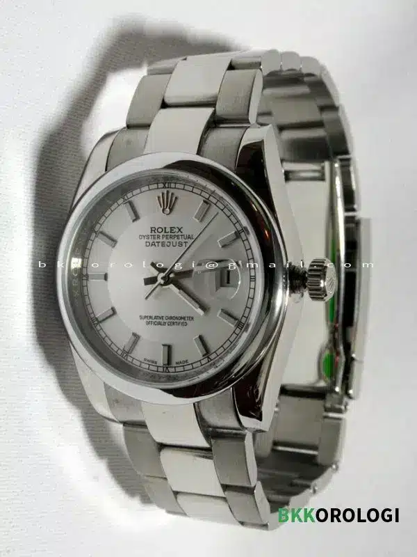 Orologio Rolex Datejust Quadrante Argento 116200 in Acciaio Inox 316L