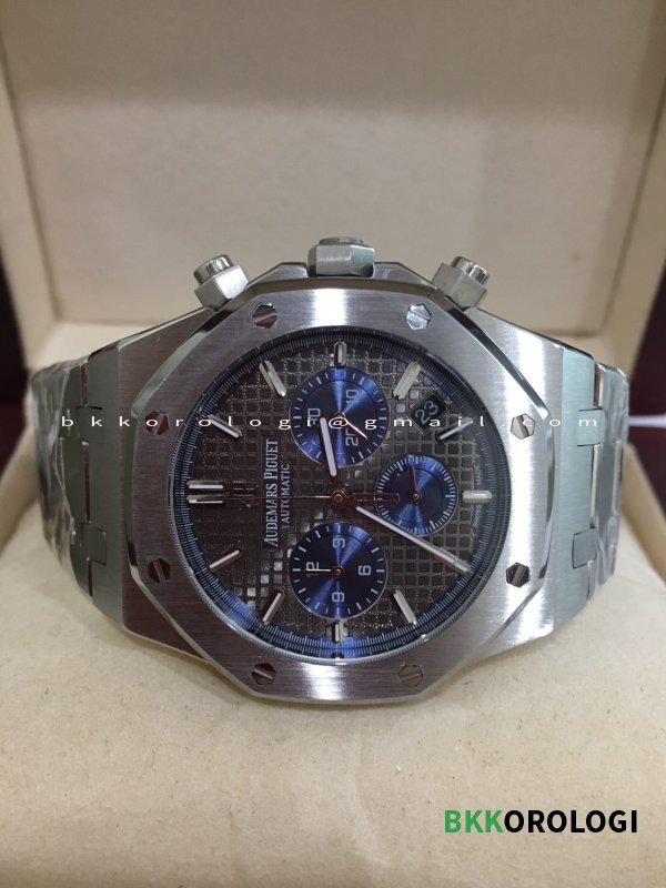 Audemars Piguet Royal Oak Cronografo Quadrante Grigio con Contatori Blu 26331ST