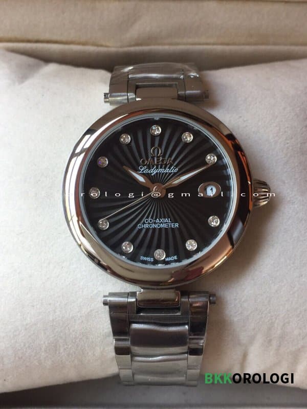Omega Ladymatic Co-Axial 34M Acciaio Quadrante Nero